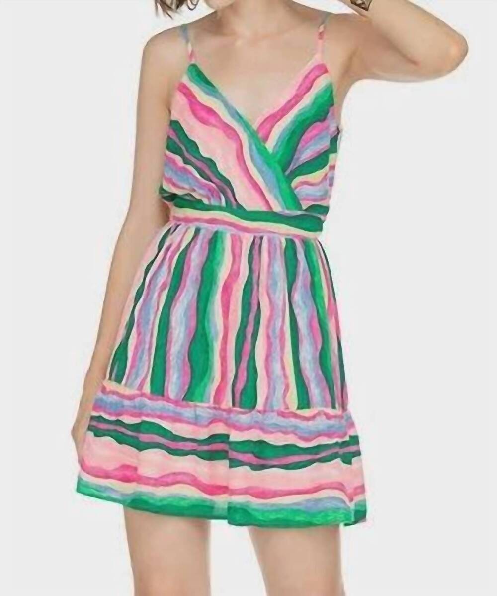 NEW JADE & JOY JOY candy stripe crush dress in multicolor